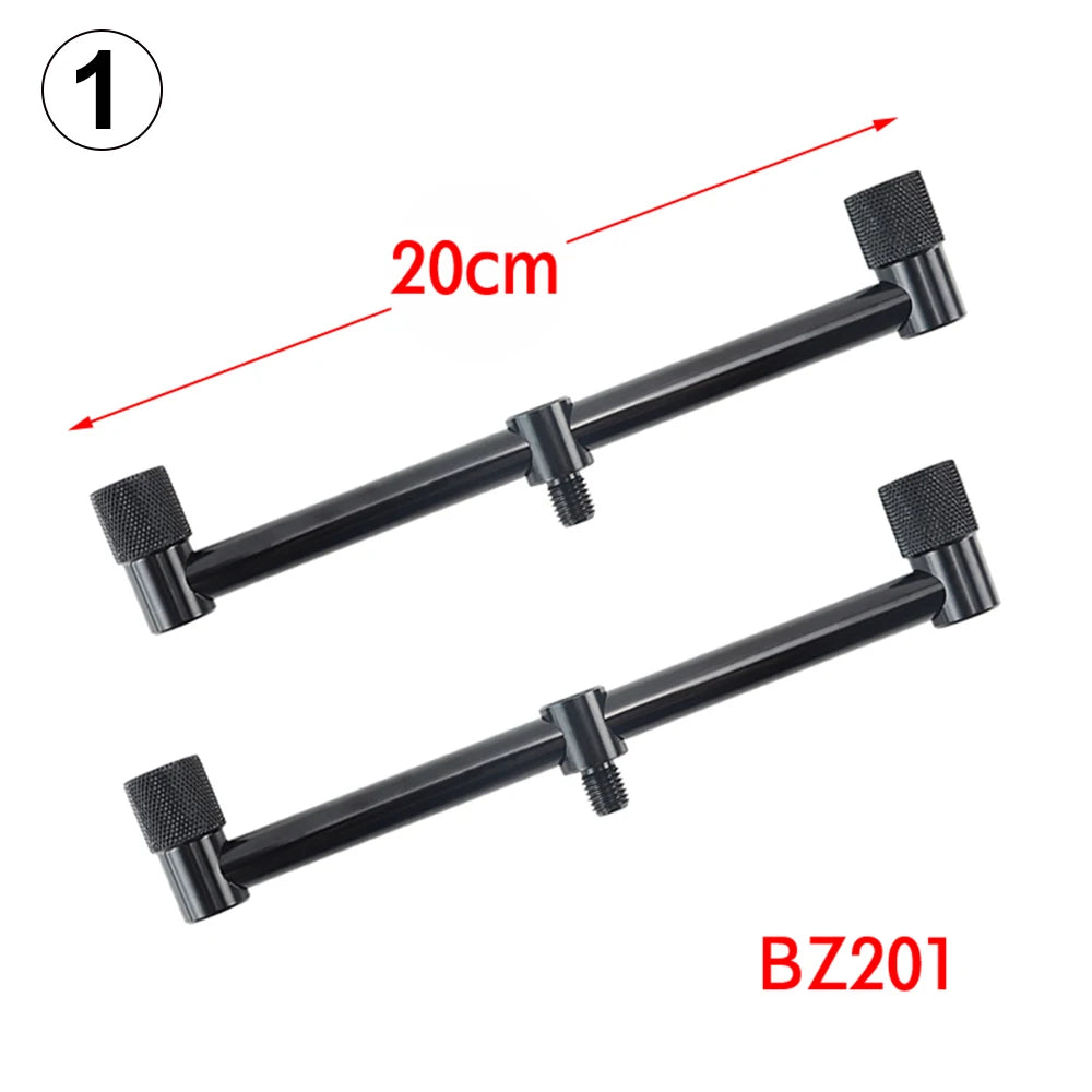 Carp Fishing Buzz Bars 20cm 30cm for 2 Rods Rod Pod Holder Black Buzzer Bar
