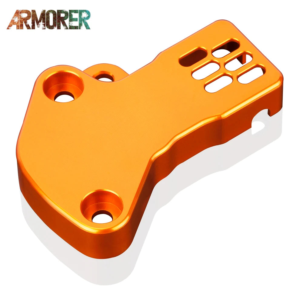 KTM 300 EXC TPI TPS Sensor Guard Protector CNC Aluminum Orange/Blue 2018-2023