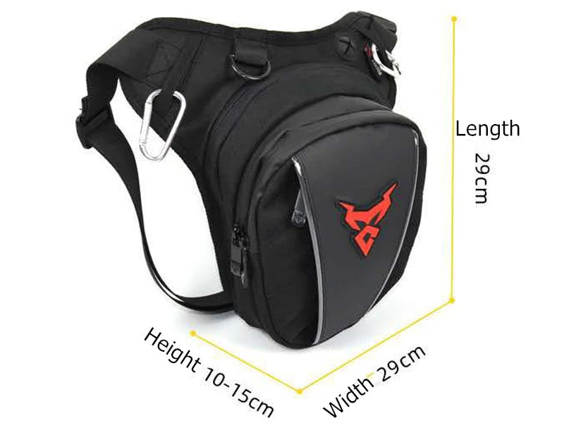 Waterproof Motorcycle Drop Waist Leg Bag Thigh Belt Pack for Riding Touring