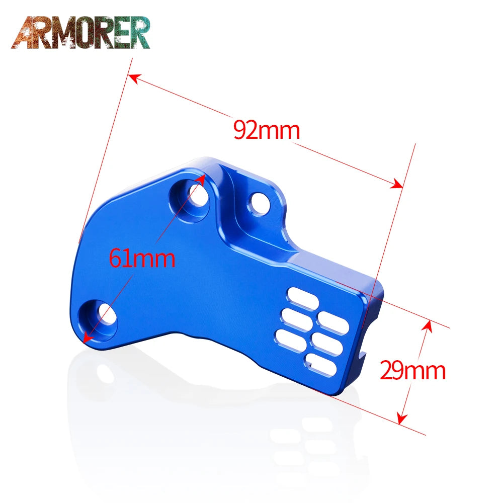 KTM 300 EXC TPI TPS Sensor Guard Protector CNC Aluminum Orange/Blue 2018-2023