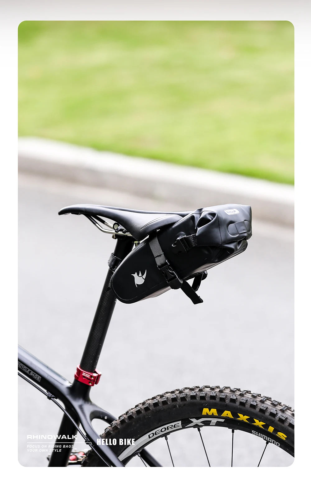 Rhinowalk Waterproof 1.5L / 2.5L Bike Saddle Bag MTB Rear Seat Tail Pouch Tools