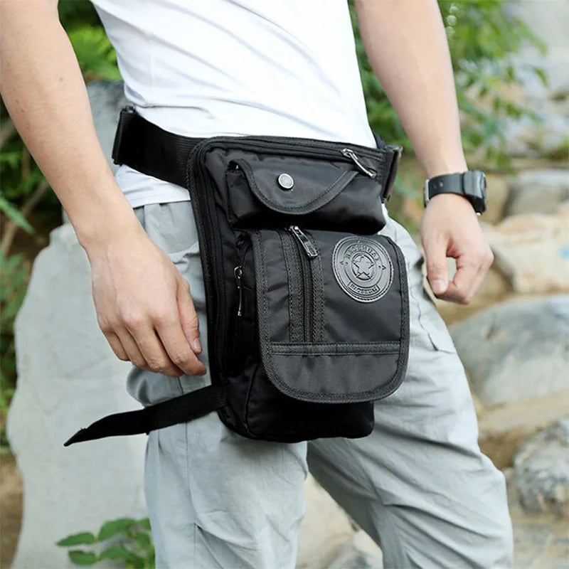 Motorcycle Leg Drop Bag Waterproof Thigh Hip Pouch Tactical Travel Pack waist