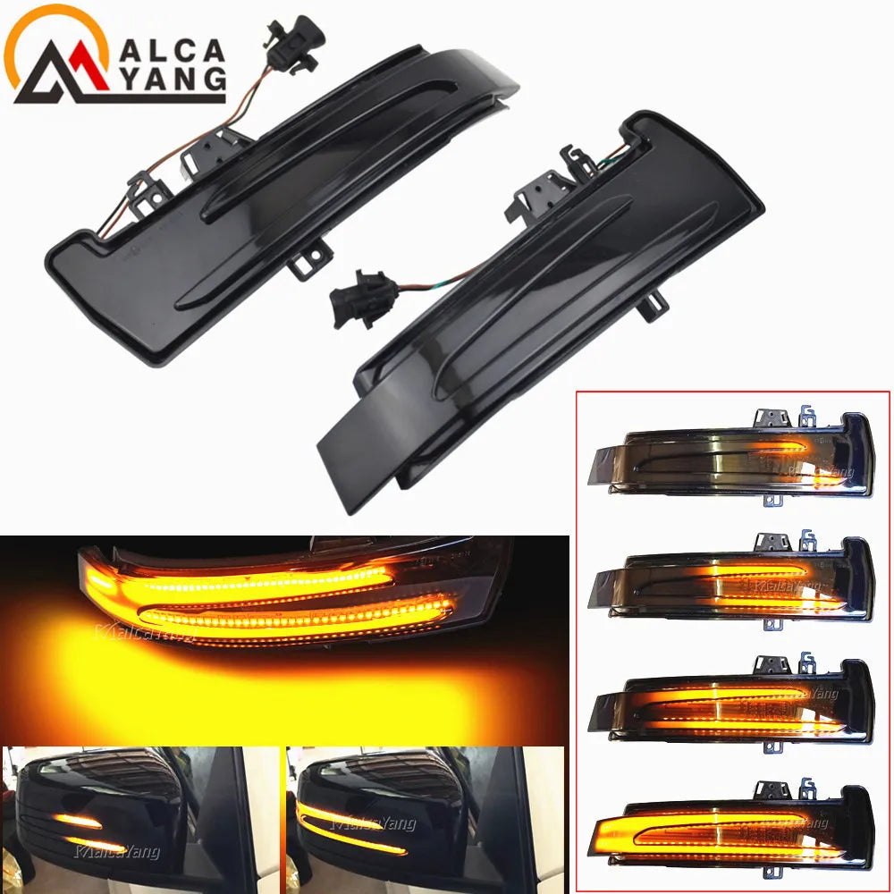 Dynamic LED Turn Signal Side Mirror Indicator for Mercedes W204 CLA A B C E GLA