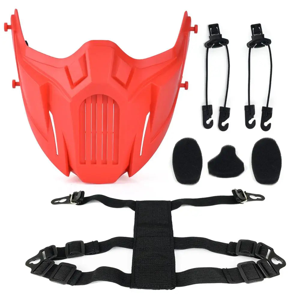 Skull Airsoft Mask Tactical Half Face Paintball CS Wargame Protective Gear