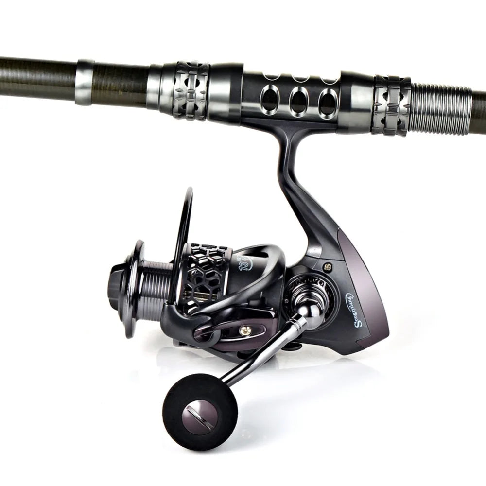 1.8-3.3m Carbon Fiber Telescopic Fishing Rod & Reel Combo, Compact - keep in Car
