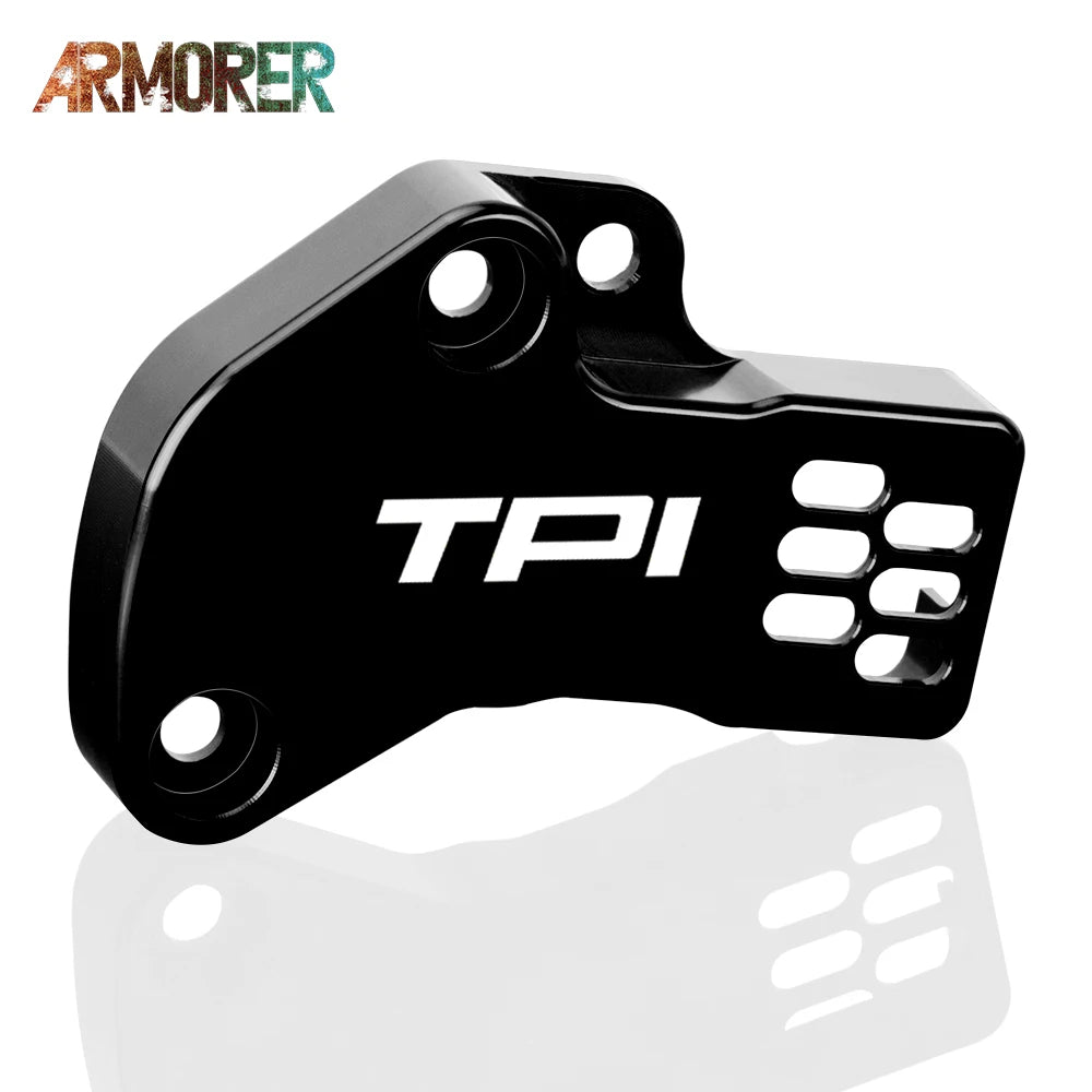 KTM 300 EXC TPI TPS Sensor Guard Protector CNC Aluminum Orange/Blue 2018-2023