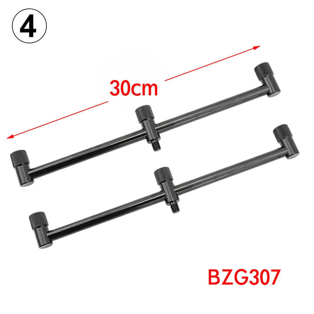 Carp Fishing Buzz Bars 20cm 30cm for 2 Rods Rod Pod Holder Black Buzzer Bar