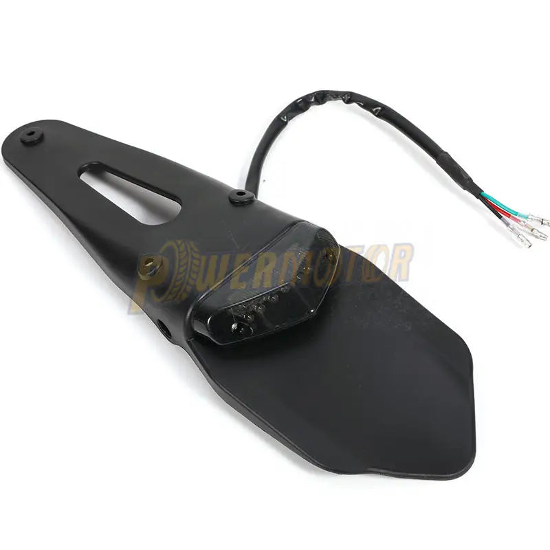 Motorcycle Rear Fender Tail Light 12V LED Brake Stop License Plate Lamp for Dirt Bike Supermoto