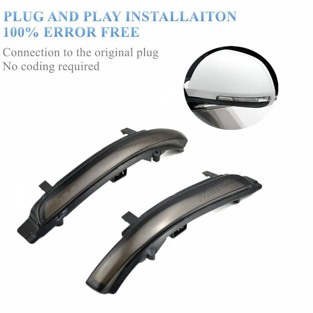 Dynamic LED Turn Signal Blinker Mirror Flasher for Skoda Octavia Superb 2008-2014