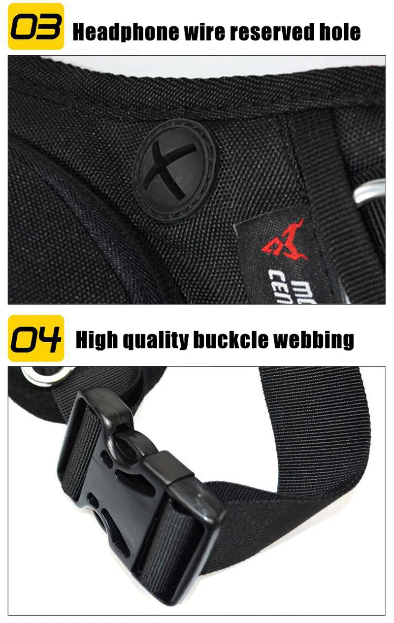 Waterproof Motorcycle Drop Waist Leg Bag Thigh Belt Pack for Riding Touring