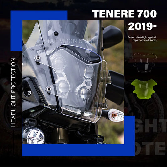 YAMAHA Tenere Headlight Protector Guard  700 XT700Z 2019- Acrylic Cover