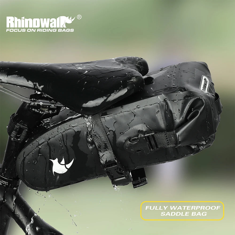 Rhinowalk Waterproof 1.5L / 2.5L Bike Saddle Bag MTB Rear Seat Tail Pouch Tools