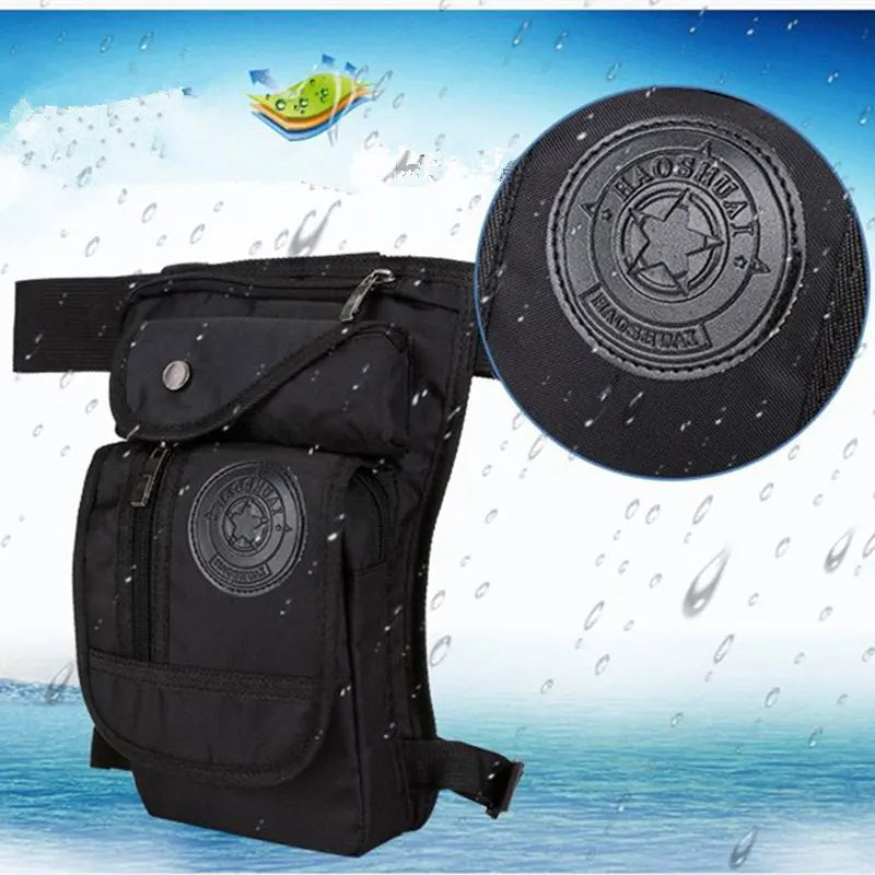 Motorcycle Leg Drop Bag Waterproof Thigh Hip Pouch Tactical Travel Pack waist