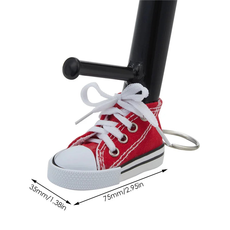 Mini Canvas Shoe Kickstand Cover for Motorcycle Side Stand – Funny Support Pad