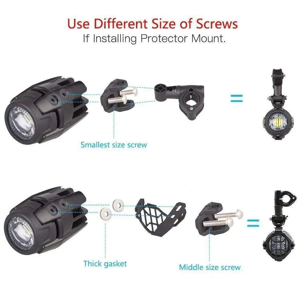 LED Auxiliary Fog / spot Lights for BMW R1200GS R1250GS F800GS F850GS Adventure