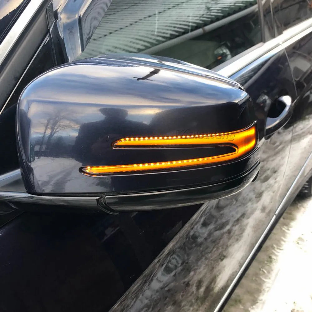 Dynamic LED Turn Signal Side Mirror Indicator for Mercedes W204 CLA A B C E GLA