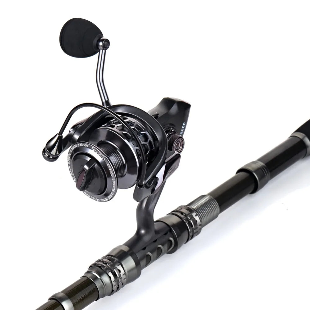 1.8-3.3m Carbon Fiber Telescopic Fishing Rod & Reel Combo, Compact - keep in Car