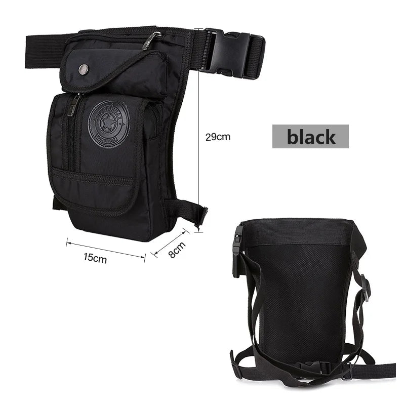 Motorcycle Leg Drop Bag Waterproof Thigh Hip Pouch Tactical Travel Pack waist