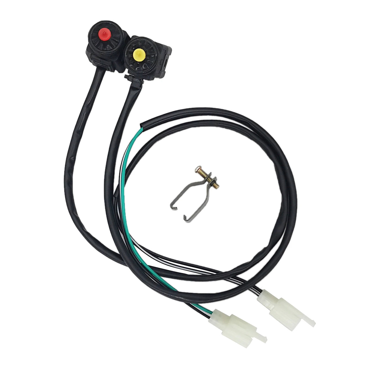 Universal 12V Motorcycle Kill Switch Push Button Horn Starter for 22mm Bars