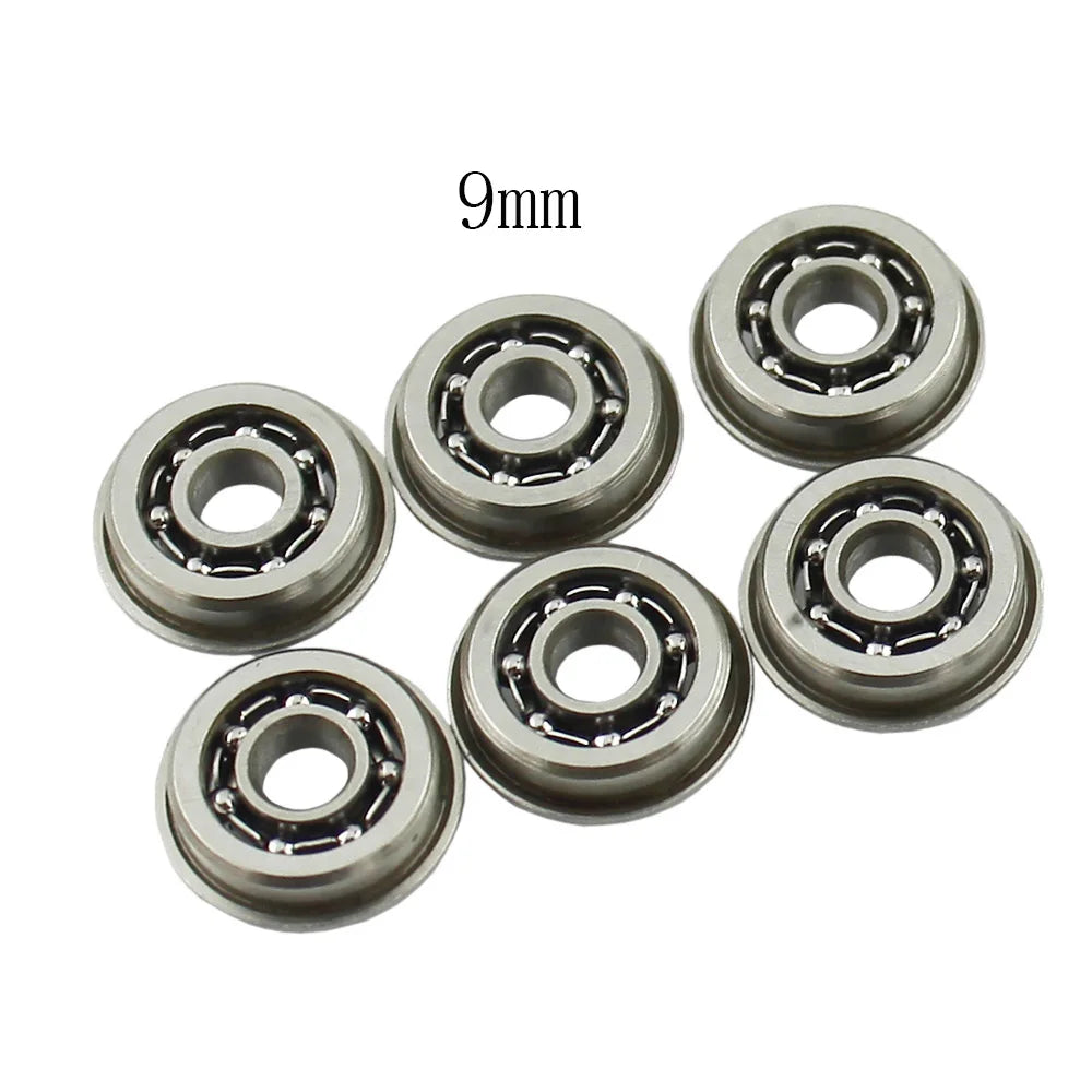 6mm/7mm/8mm/9mm Stainless Steel Ball Bearings for Airsoft AEG Gearbox, 6 Pcs Set