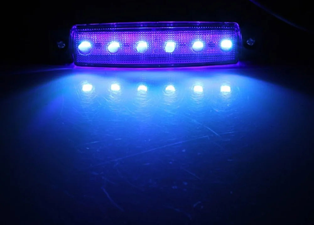 10PCS LED Side Marker Lights 6 SMD 12V/24V Car Truck Trailer Turn Signal Lamp
