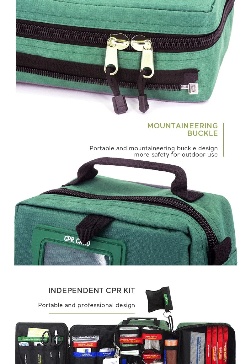 255pcs Large First Aid Kit Emergency Medical Bag, CPR kit for Home, Car, Outdoor