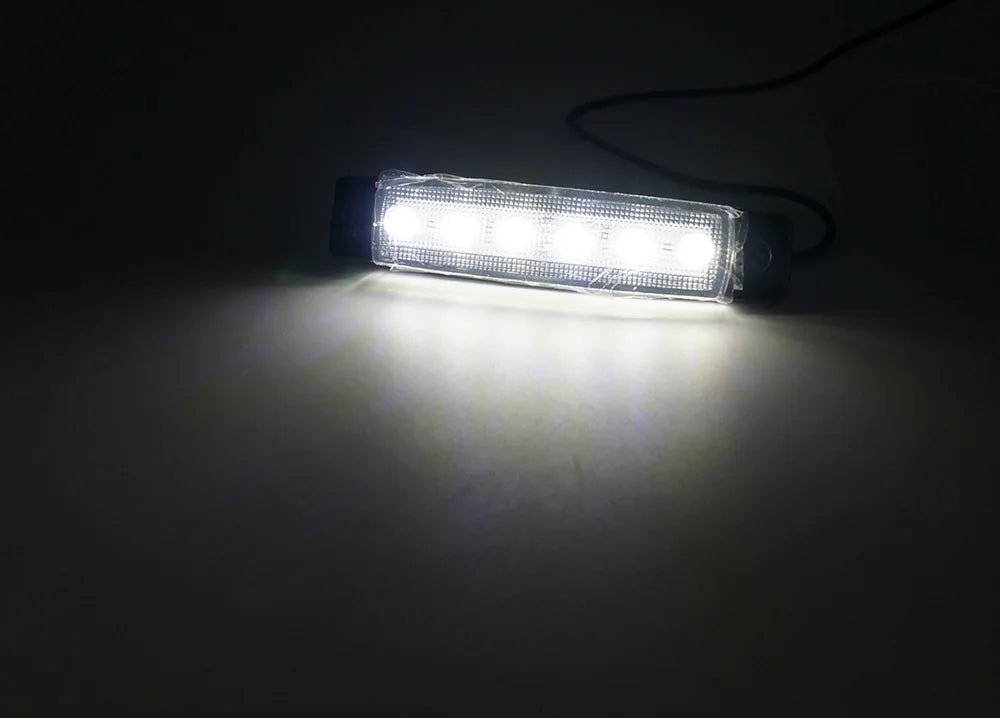 10PCS LED Side Marker Lights 6 SMD 12V/24V Car Truck Trailer Turn Signal Lamp