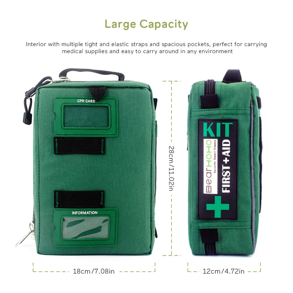 255pcs First Aid Kit Emergency Medical Bag, Cpr kit, Home, Car, Camping, Outdoor