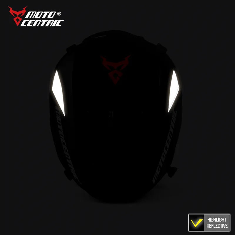 37L Motorcycle Tail Bag Waterproof Rear Seat Backpack Helmet Storage expandable