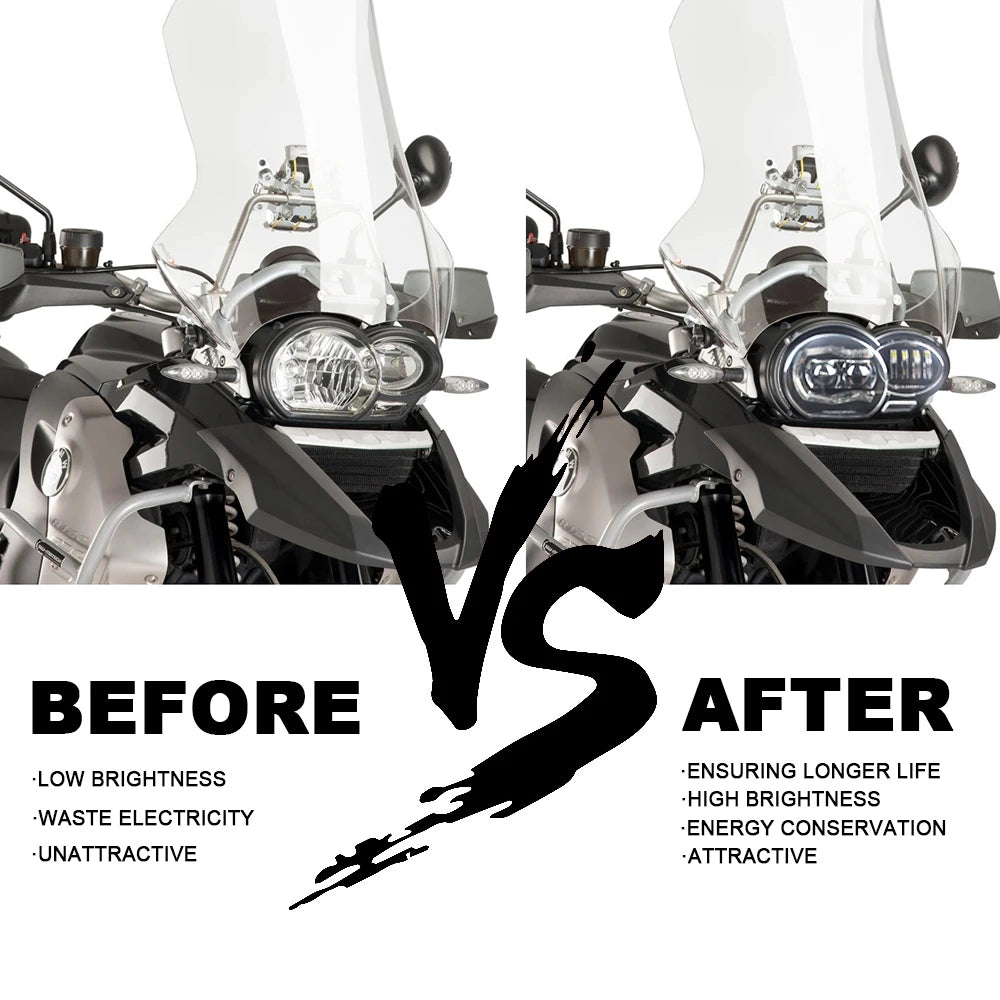 LED Headlight for BMW R1200GS ADV 2004-2012 110W IP67 Waterproof 6000K
