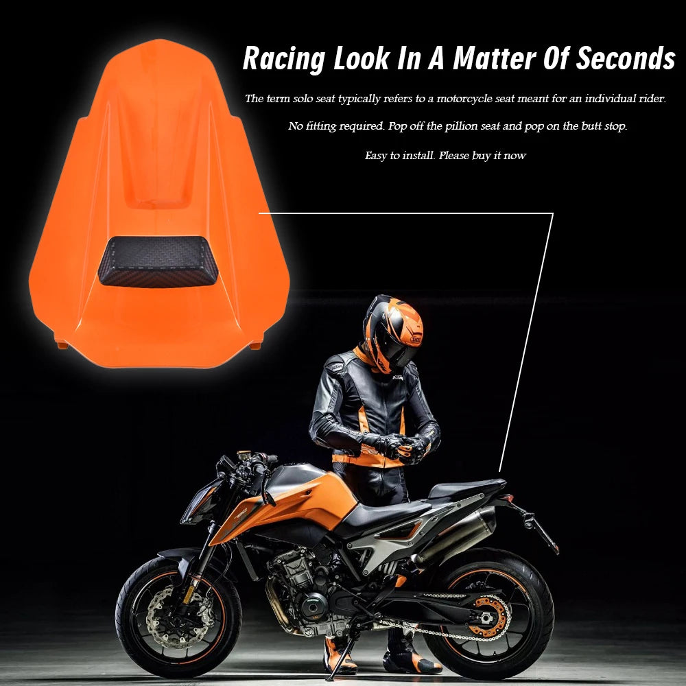 KTM 790 Cowl Pillion Seat Cover Duke 2018–2024 Solo Rear Fairing Race