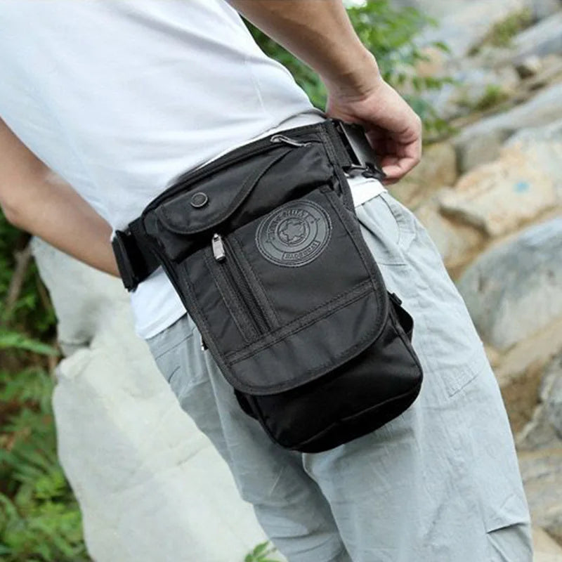 Motorcycle Leg Drop Bag Waterproof Thigh Hip Pouch Tactical Travel Pack waist