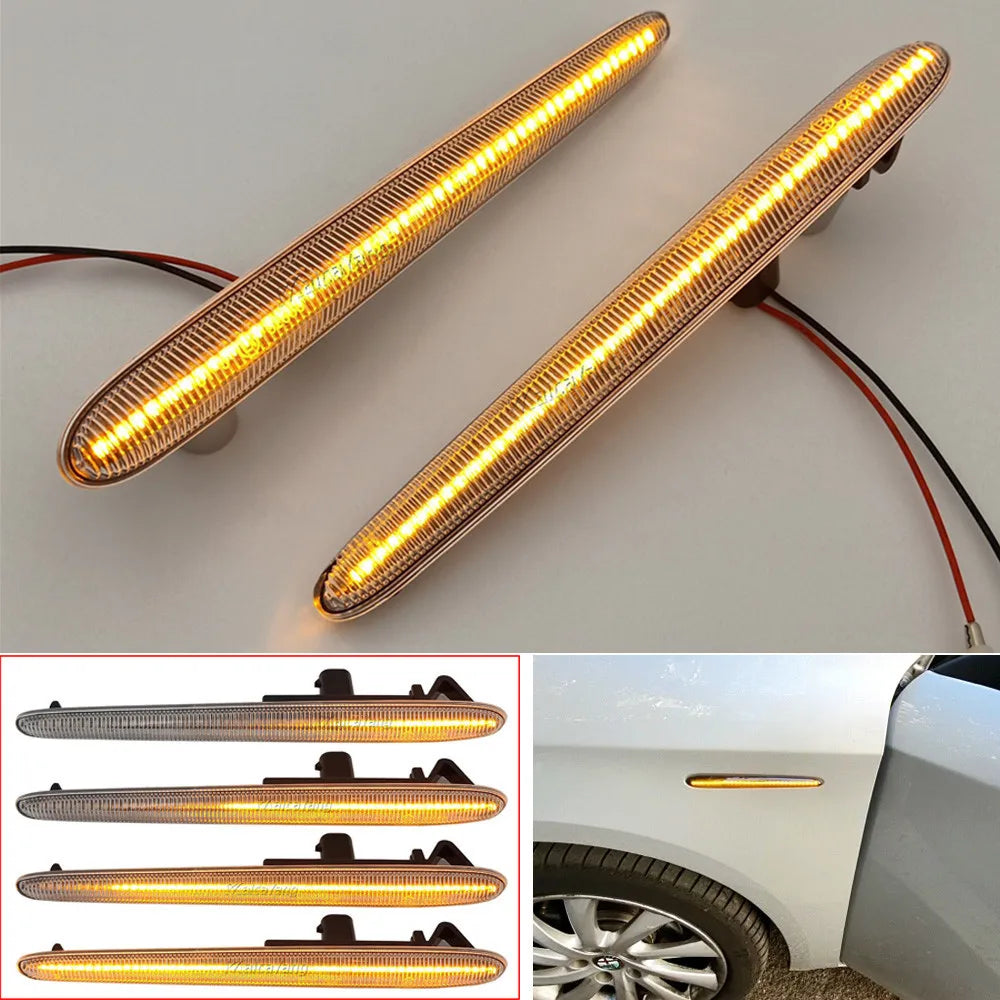 2Pcs Dynamic LED Side Marker Turn Signal Blinker Light for Alfa Romeo Giulietta