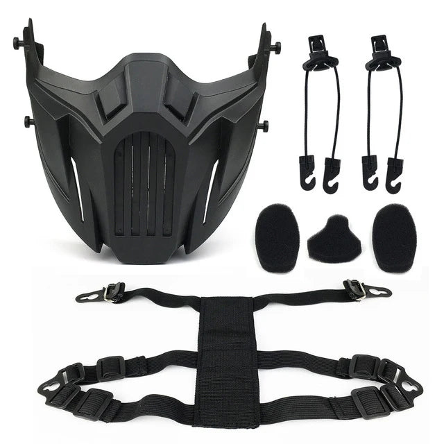 Skull Airsoft Mask Tactical Half Face Paintball CS Wargame Protective Gear