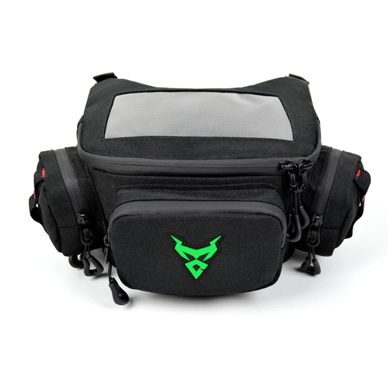 Waterproof Motorcycle Handlebar Bag Waist Bag with Touch Screen for GPS