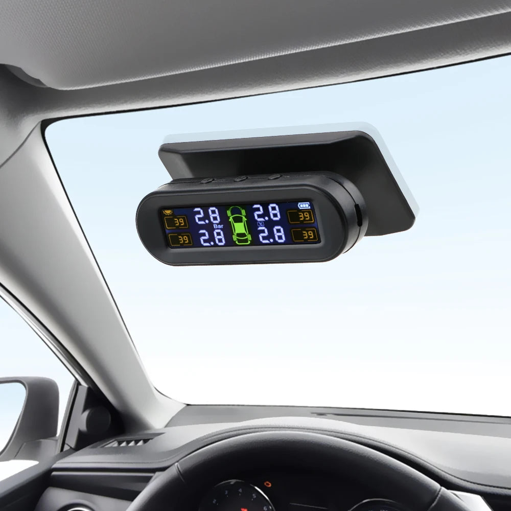 Car TPMS Tyre Pressure Monitoring System 4x4 Off Road Solar/USB LCD Display