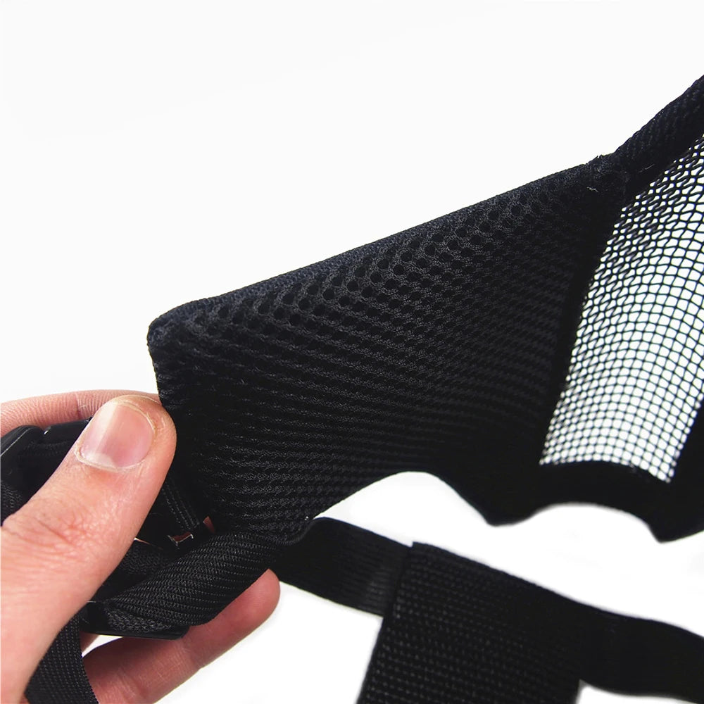 Tactical Airsoft Mask Half Face Steel Mesh Adjustable Face Protection Gear