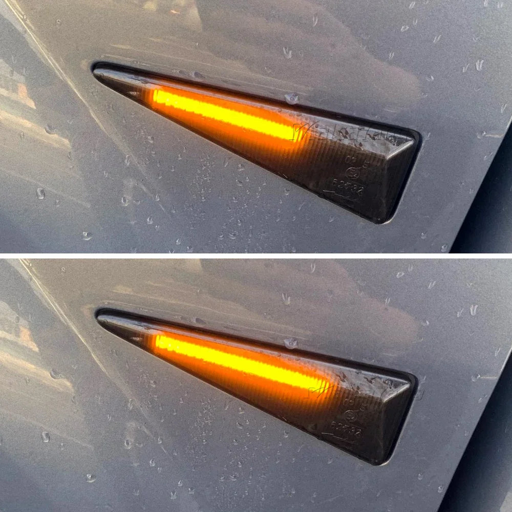 2Pcs LED Dynamic Side Marker Turn Signal Light for Renault Megane Espace Scenic