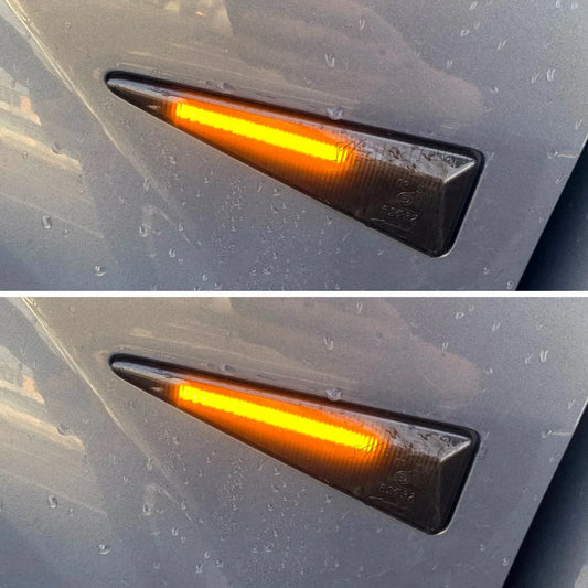 2Pcs LED Dynamic Side Marker Turn Signal Light for Renault Megane Espace Scenic