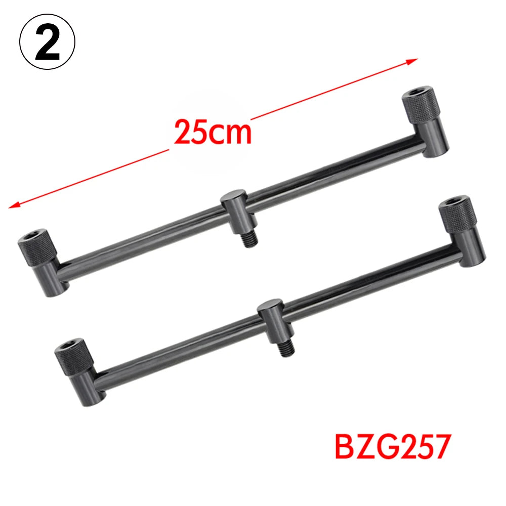 Carp Fishing Buzz Bars 20cm 30cm for 2 Rods Rod Pod Holder Black Buzzer Bar