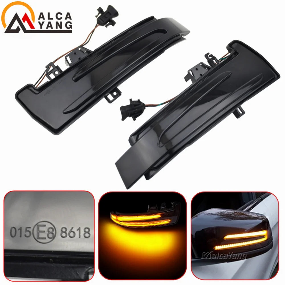 Dynamic LED Turn Signal Side Mirror Indicator for Mercedes W204 CLA A B C E GLA