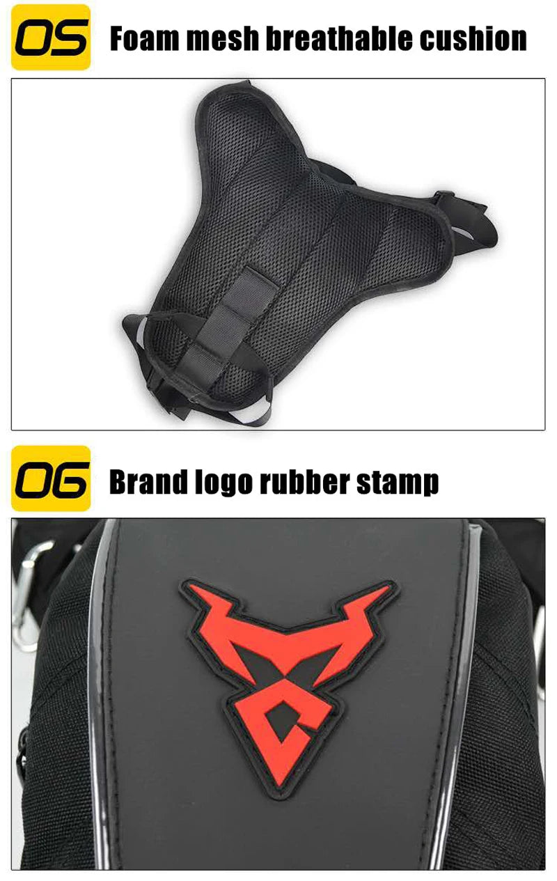 Waterproof Motorcycle Drop Waist Leg Bag Thigh Belt Pack for Riding Touring