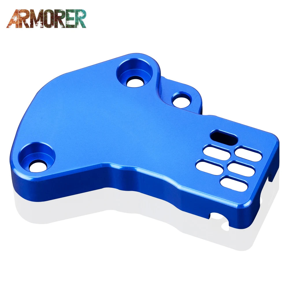 KTM 300 EXC TPI TPS Sensor Guard Protector CNC Aluminum Orange/Blue 2018-2023