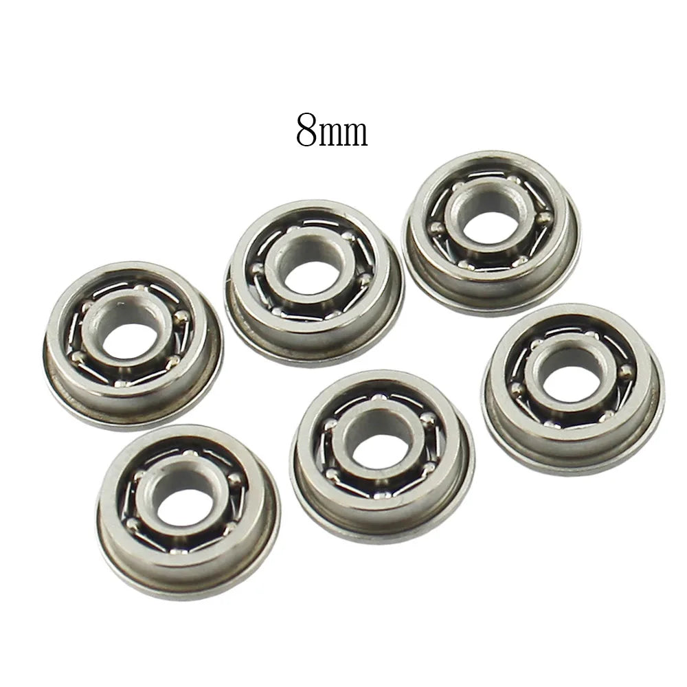6mm/7mm/8mm/9mm Stainless Steel Ball Bearings for Airsoft AEG Gearbox, 6 Pcs Set