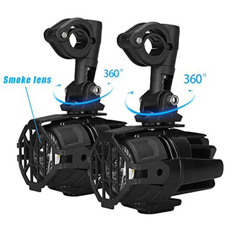 LED Auxiliary Fog / spot Lights BMW R1200GS R1250GS F800GS F850GS Adv Yellow