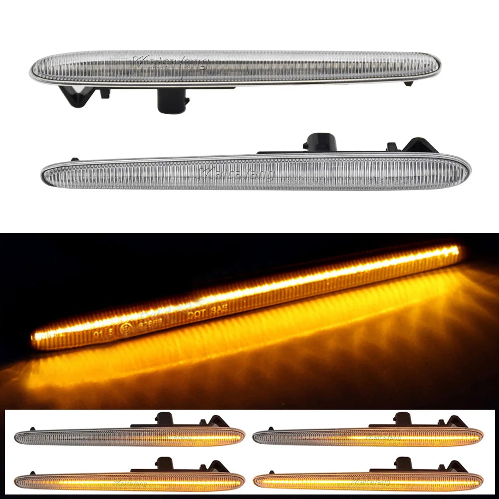 2Pcs Dynamic LED Side Marker Turn Signal Blinker Light for Alfa Romeo Giulietta