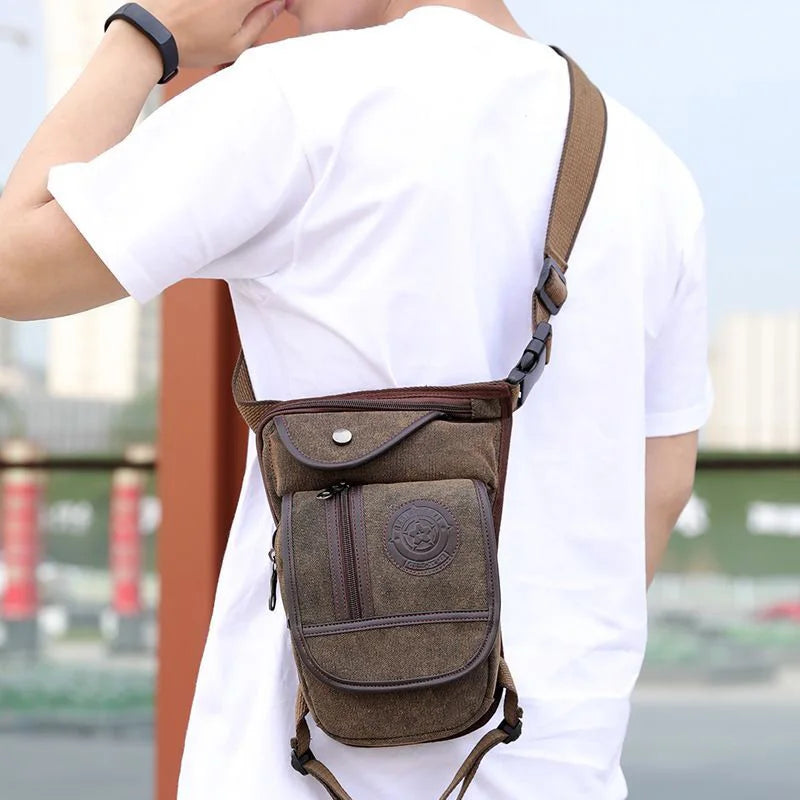 Motorcycle Leg Drop Bag Waterproof Thigh Hip Pouch Tactical Travel Pack waist