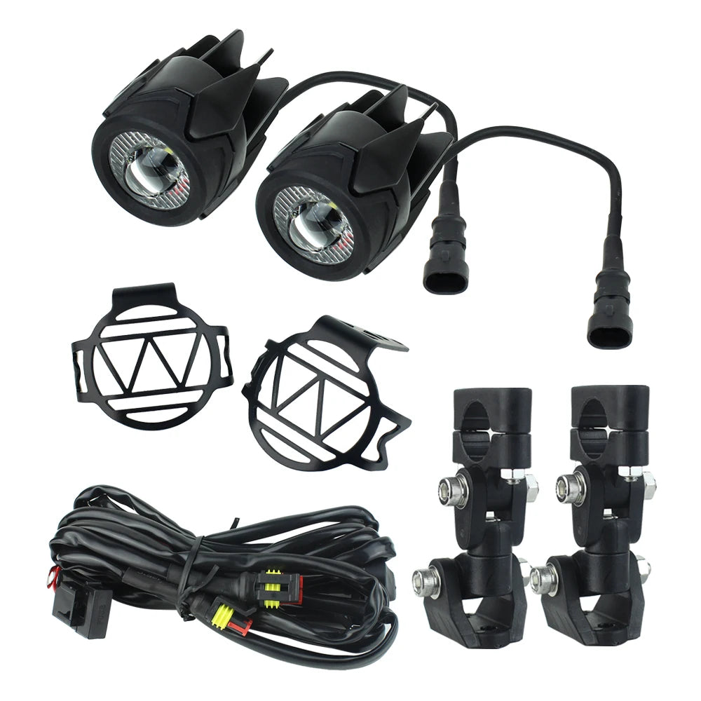 LED Aux Fog spot Driving Lights BMW R1200GS R1250GS F800GS F850GS Adventure