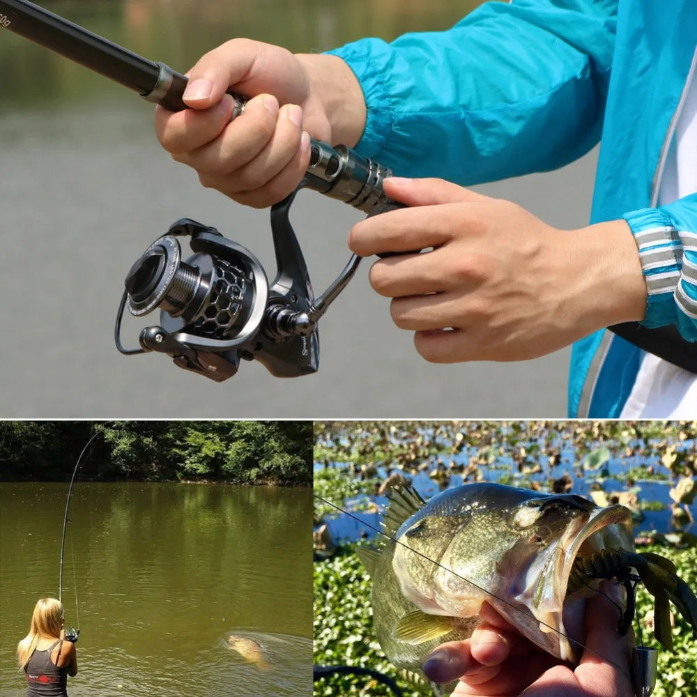 1.8-3.3m Carbon Fiber Telescopic Fishing Rod & Reel Combo, Compact - keep in Car