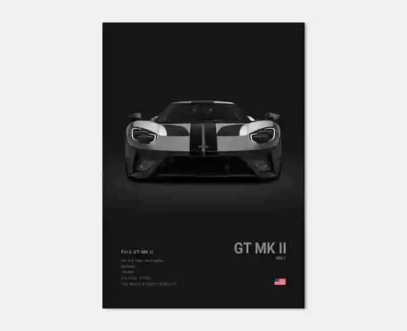 Pop Off Road Car Mancave Poster Luxury Supercar Canvas Wall Art MK1 RS GT500 GTR